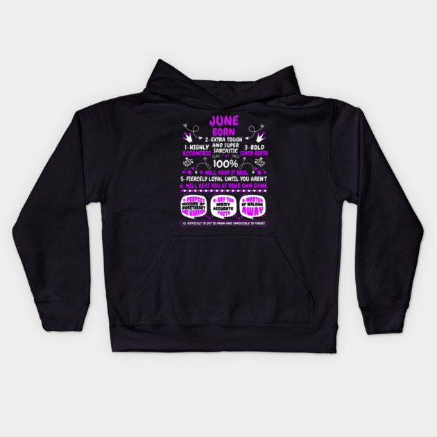 June Born Kids Hoodie by MCALTees