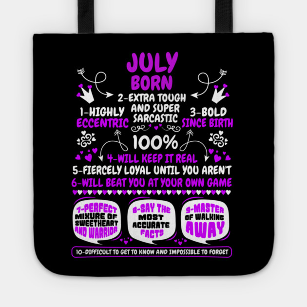 July Born Tote by MCALTees