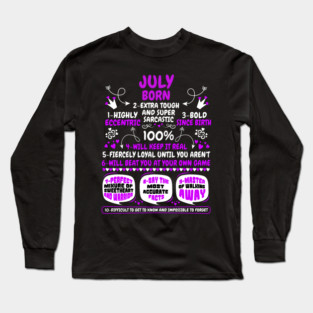July Born Long Sleeve T-Shirt