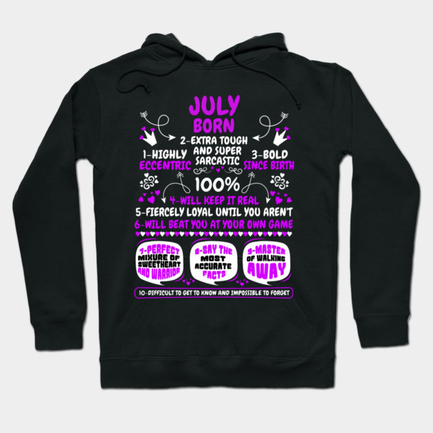 July Born Hoodie by MCALTees