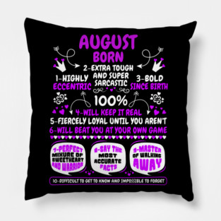 August Born Pillow