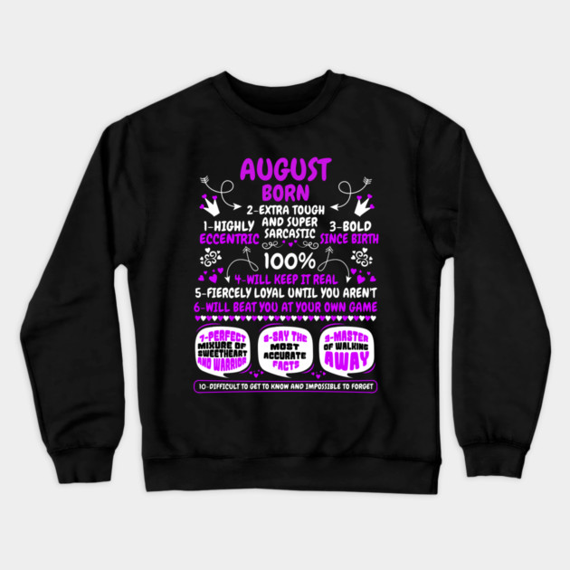 August Born Crewneck Sweatshirt by MCALTees