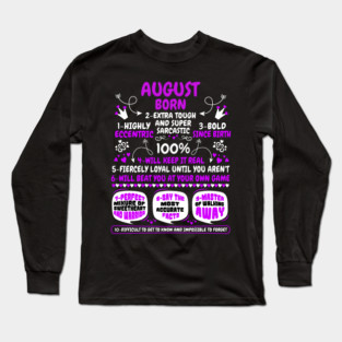 August Born Long Sleeve T-Shirt