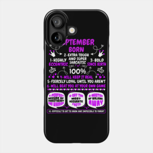 September Born Phone Case