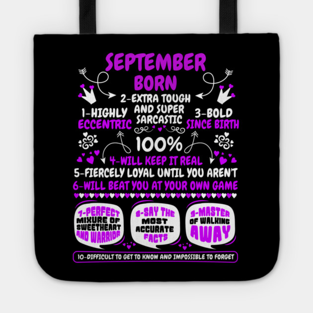 September Born Tote by MCALTees