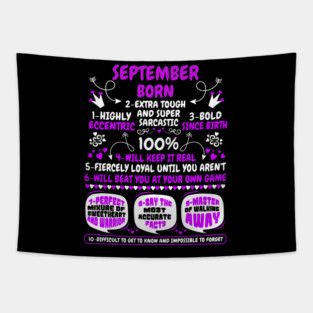 September Born Tapestry