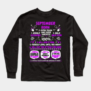 September Born Long Sleeve T-Shirt
