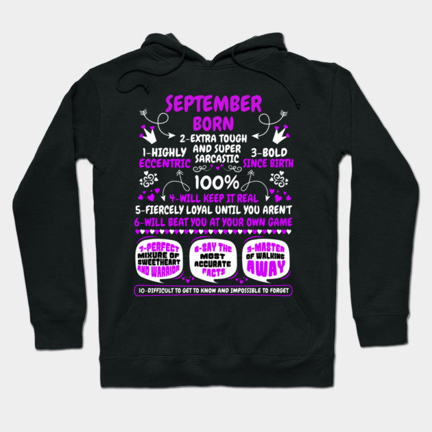 September Born Hoodie by MCALTees