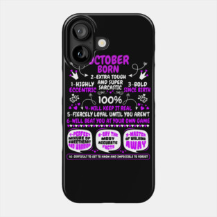 October Born Phone Case