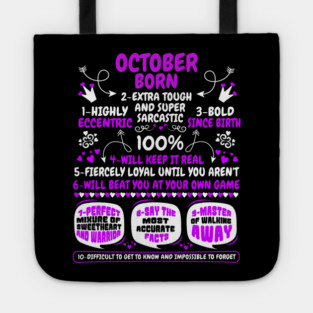 October Born Tote