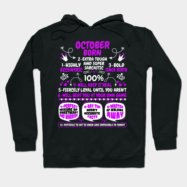 October Born Hoodie by MCALTees