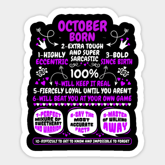 October Born Magnet by MCALTees