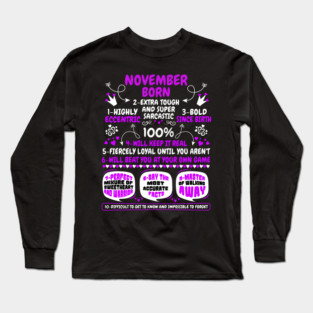 November Born Long Sleeve T-Shirt