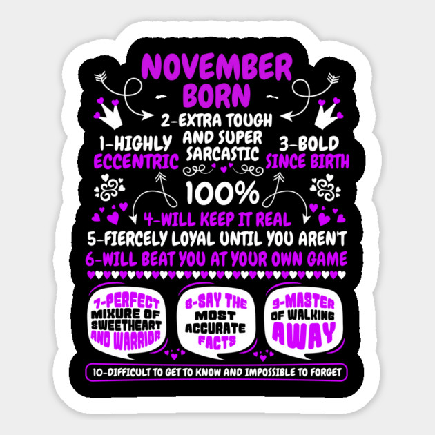 November Born Magnet by MCALTees