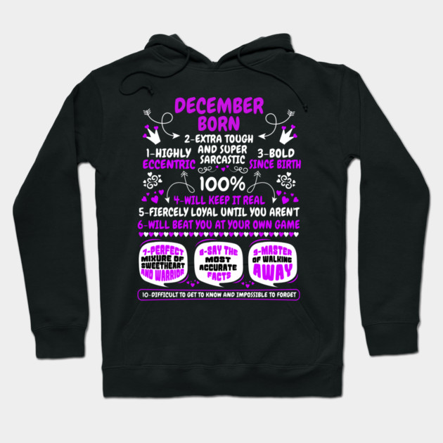 December Born Hoodie by MCALTees