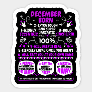 December Born Magnet