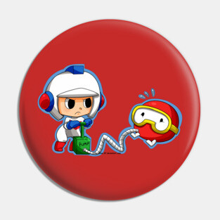Dig Dug art Pin