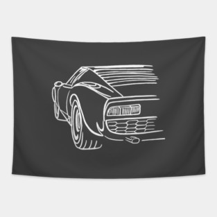 Lamborghini Miura artistic Tapestry