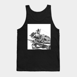 Navy girls Tank Top