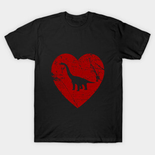 I Love Dinosaurs Brontosaurus T Shirt T-Shirt