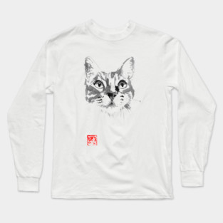cat face Long Sleeve T-Shirt