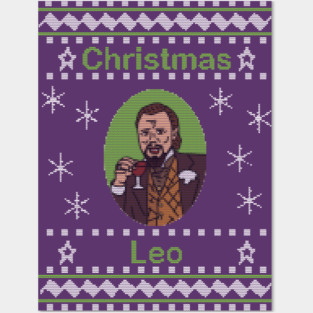 Christmas Humor Leo Ugly Christmas Sweater Posters and Art