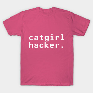 catgirl hacker - White T-Shirt