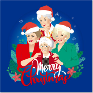 Golden Christmas Posters and Art