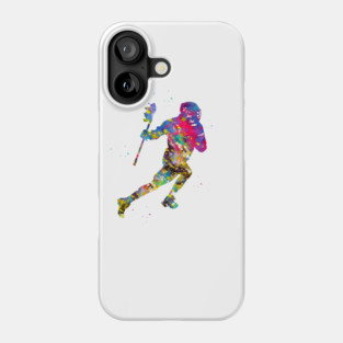 Lacrosse player Phone Case