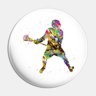 Lacrosse player Pin