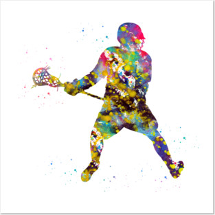 Lacrosse player Posters and Art