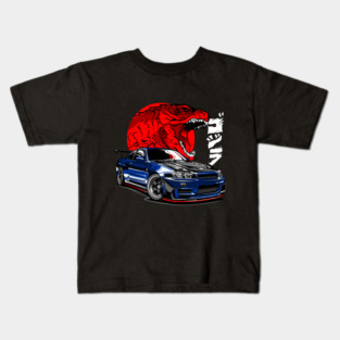 Nissan GT-R R34 Kids T-Shirt