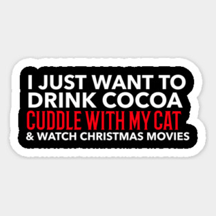 Cocoa, Cats, & Xmas Movies Magnet