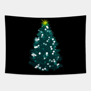 Christmas Tree Lights Tapestry
