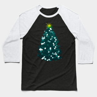 Christmas Tree Lights Baseball T-Shirt