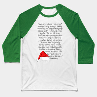 Christmas Rant Baseball T-Shirt