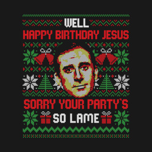 Happy Birthday Jesus Funny Ugly Sweater