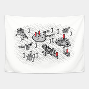 Intergalactic Battleship Tapestry