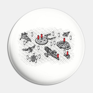 Intergalactic Battleship Pin