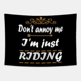 Riding horse paddock ranch passion girls Tapestry