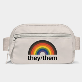 They/Them Pronouns Rainbow Bag