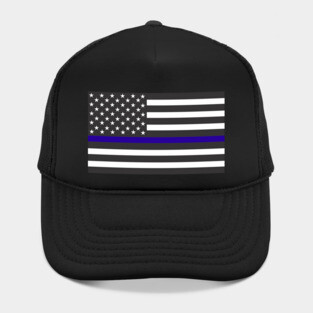 Thin Blue Line Flag Hat