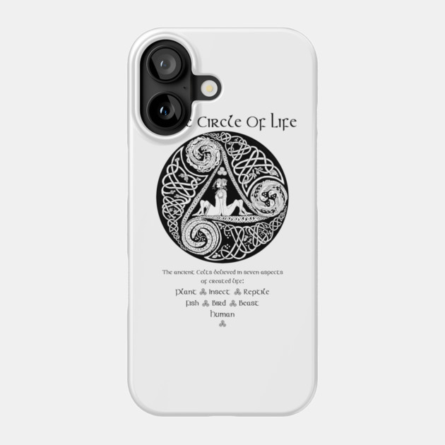 Celtic Circle Of Life © Phone Case by Padruig Design