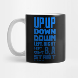Konami Code Blue Mug