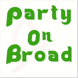 Party on Broad Square Posters and Art