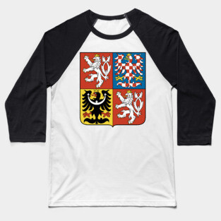 Greater coat of arms of the Czech Republic Baseball T-Shirt