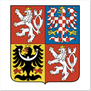 Greater coat of arms of the Czech Republic Posters and Art
