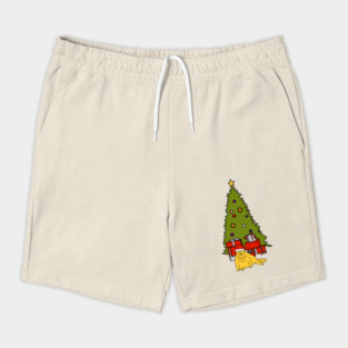 Christmas Cat Shorts