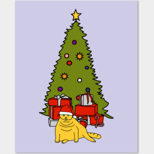 Christmas Cat Posters and Art
