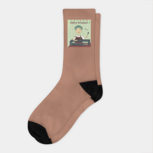 Happy holidays from cafeteria lady Socks